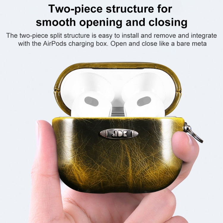 Custodia protettiva in pelle PU con fibbia per AirPods Pro