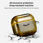 Custodia protettiva in pelle PU con fibbia per AirPods Pro