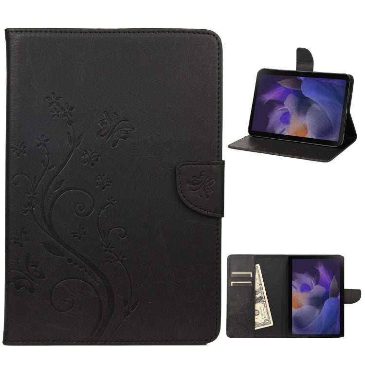 Custodia per tablet in pelle con motivo a fiore di farfalla, For Samsung Galaxy Tab A8 10.5 2021
