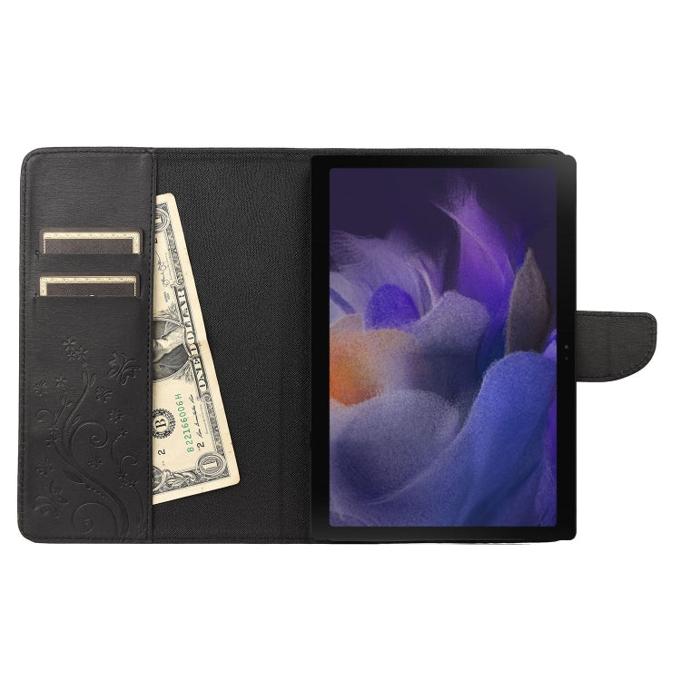 Custodia per tablet in pelle con motivo a fiore di farfalla, For Samsung Galaxy Tab A8 10.5 2021