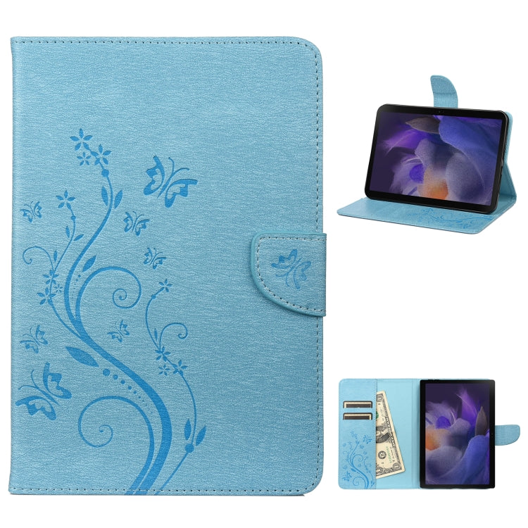 Custodia per tablet in pelle con motivo a fiore di farfalla, For Samsung Galaxy Tab A8 10.5 2021