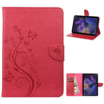 Custodia per tablet in pelle con motivo a fiore di farfalla, For Samsung Galaxy Tab A8 10.5 2021