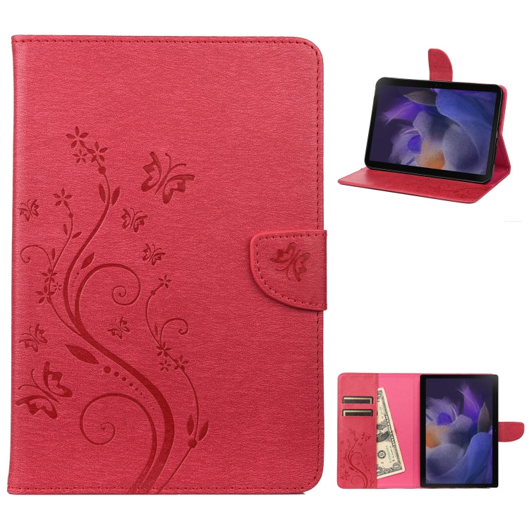 Custodia per tablet in pelle con motivo a fiore di farfalla, For Samsung Galaxy Tab A8 10.5 2021