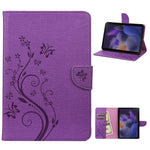 Custodia per tablet in pelle con motivo a fiore di farfalla, For Samsung Galaxy Tab A8 10.5 2021