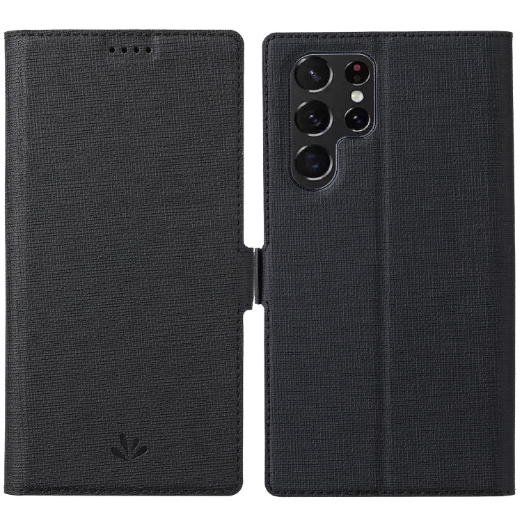 Custodia per telefono in pelle con fibbia magnetica serie ViLi K, For Samsung Galaxy S22 Ultra 5G