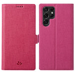 Custodia per telefono in pelle con fibbia magnetica serie ViLi K, For Samsung Galaxy S22 Ultra 5G