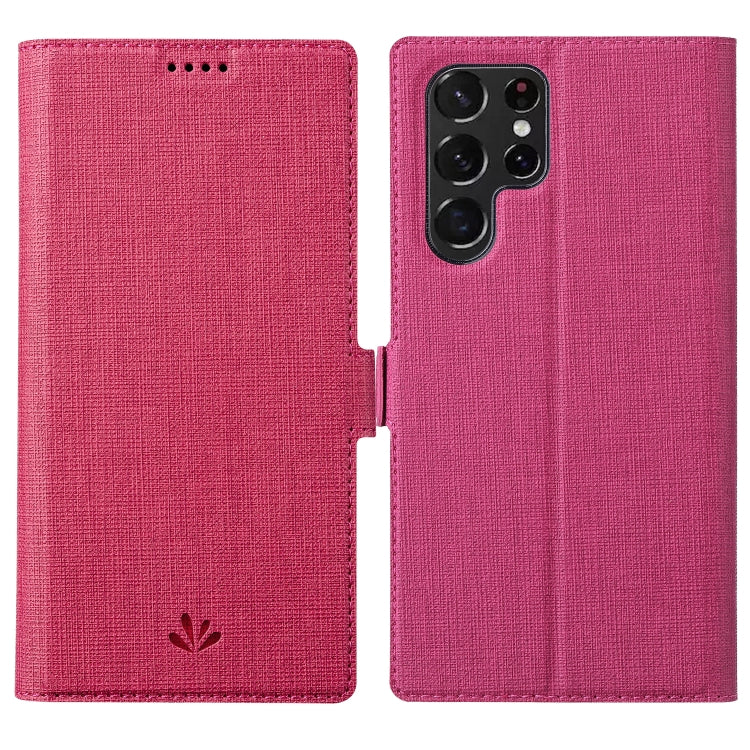 Custodia per telefono in pelle con fibbia magnetica serie ViLi K, For Samsung Galaxy S22 Ultra 5G