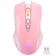 Mouse wireless con illuminazione RGB ONIKUMA CW905 2.4G, CW905 Wireless Mouse(Black), CW905 Wireless Mouse(Pink), CW905 Wireless Mouse (Grey White)