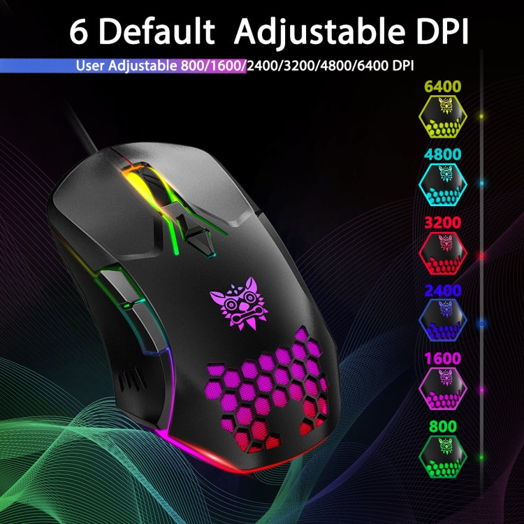 Mouse cablato con illuminazione RGB ONIKUMA CW902, CW902 Wired Mouse(Pink), CW902 Wired Mouse(White), CW902 Wired Mouse(Black), CW902 Wired Mouse(Red Orange Green), CW902 Wired Mouse(Peach)