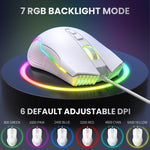 Mouse cablato con illuminazione RGB ONIKUMA CW905, CW905 Wired Mouse(Red Orange Green), CW905 Wired Mouse(Purple), CW905 Wired Mouse(White), CW905 Wired Mouse(Pink), CW905 Wired Mouse(Black), CW905 Wired Mouse(Peach)