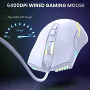 Mouse cablato con illuminazione RGB ONIKUMA CW905, CW905 Wired Mouse(Red Orange Green), CW905 Wired Mouse(Purple), CW905 Wired Mouse(White), CW905 Wired Mouse(Pink), CW905 Wired Mouse(Black), CW905 Wired Mouse(Peach)