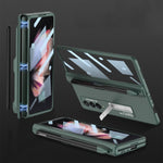 Custodia a libro per telefono a copertura totale magnetica integrata GKK con slot per penna, For Samsung Galaxy Z Fold3 5G