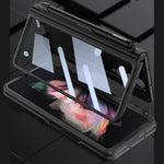 Custodia a libro per telefono a copertura totale magnetica integrata GKK con slot per penna, For Samsung Galaxy Z Fold3 5G