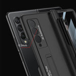 Custodia a libro per telefono a copertura totale magnetica integrata GKK con slot per penna, For Samsung Galaxy Z Fold3 5G