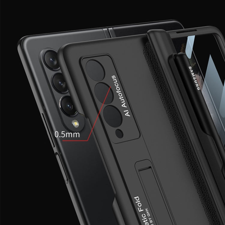 Custodia a libro per telefono a copertura totale magnetica integrata GKK con slot per penna, For Samsung Galaxy Z Fold3 5G