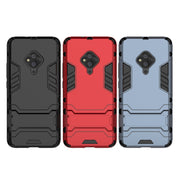 Custodia protettiva antiurto per PC + TPU con supporto invisibile, For Vivo S5, For Vivo V17 / Y9s / S1 Pro, For Xiaomi Redmi Note 8T