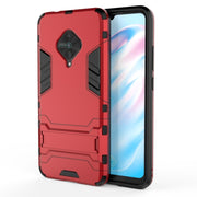 Custodia protettiva antiurto per PC + TPU con supporto invisibile, For Vivo S5, For Vivo V17 / Y9s / S1 Pro, For Xiaomi Redmi Note 8T