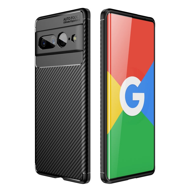 Custodia per telefono in TPU antiurto con struttura in fibra di carbonio, For Google Pixel 7 Pro, For Google Pixel 7