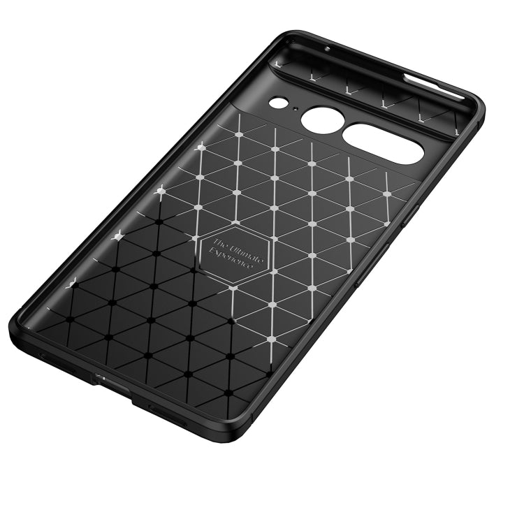 Custodia per telefono in TPU antiurto con struttura in fibra di carbonio, For Google Pixel 7 Pro, For Google Pixel 7