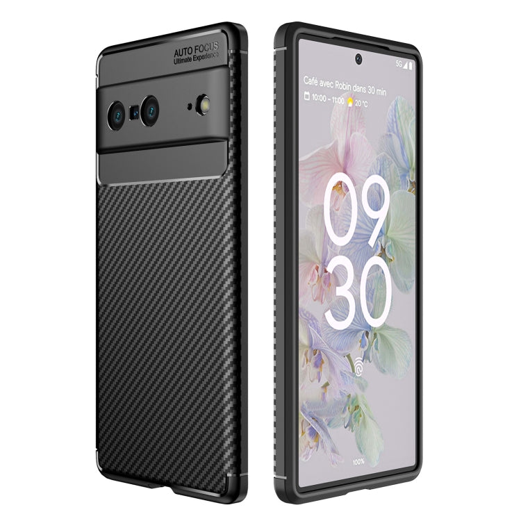 Custodia per telefono in TPU antiurto con struttura in fibra di carbonio, For Google Pixel 7 Pro, For Google Pixel 7