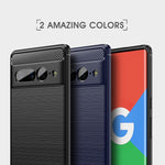 Custodia per telefono TPU in fibra di carbonio con trama spazzolata, For Google Pixel 7 Pro 5G, For Google Pixel 7 5G
