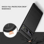 Custodia per telefono TPU in fibra di carbonio con trama spazzolata, For Google Pixel 7 Pro 5G, For Google Pixel 7 5G