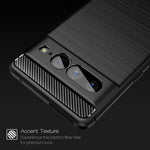 Custodia per telefono TPU in fibra di carbonio con trama spazzolata, For Google Pixel 7 Pro 5G, For Google Pixel 7 5G
