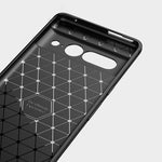 Custodia per telefono TPU in fibra di carbonio con trama spazzolata, For Google Pixel 7 Pro 5G, For Google Pixel 7 5G