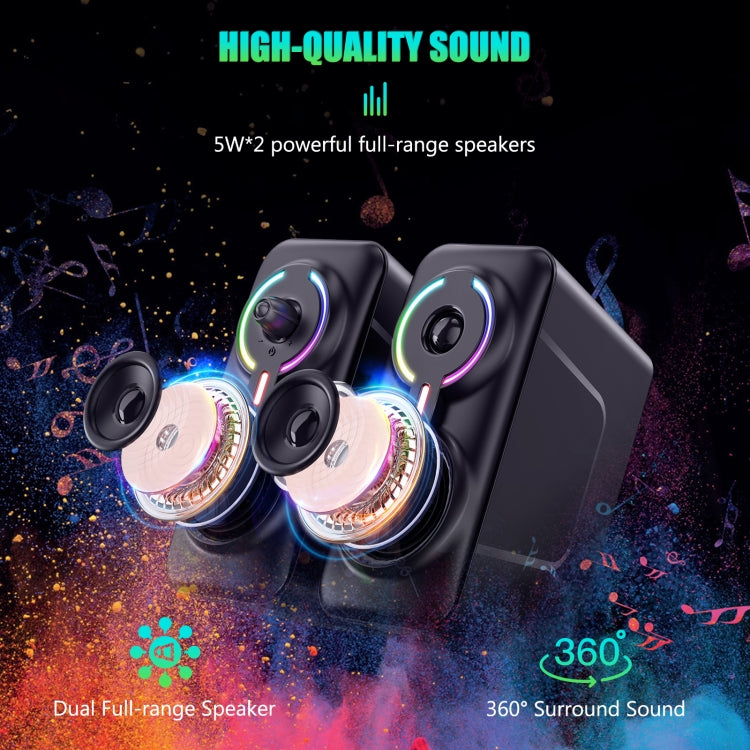 ONIKUMA L6 RGB Lighting Computer Audio con funzione Bluetooth, L6