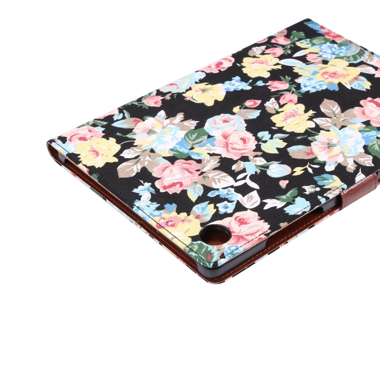 Custodia Smart Tablet in pelle di stoffa fiore, For Samsung Galaxy Tab A8 10.5 2021 X200 / X205