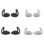 iMeBoBo A1 Shark Fin Version Tappi per le orecchie con riduzione del rumore per dormire in silicone nano, Two Layer, Three Layer