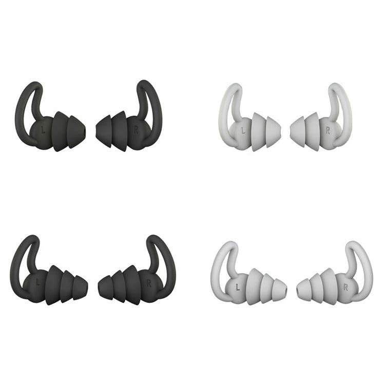 iMeBoBo A1 Shark Fin Version Tappi per le orecchie con riduzione del rumore per dormire in silicone nano, Two Layer, Three Layer