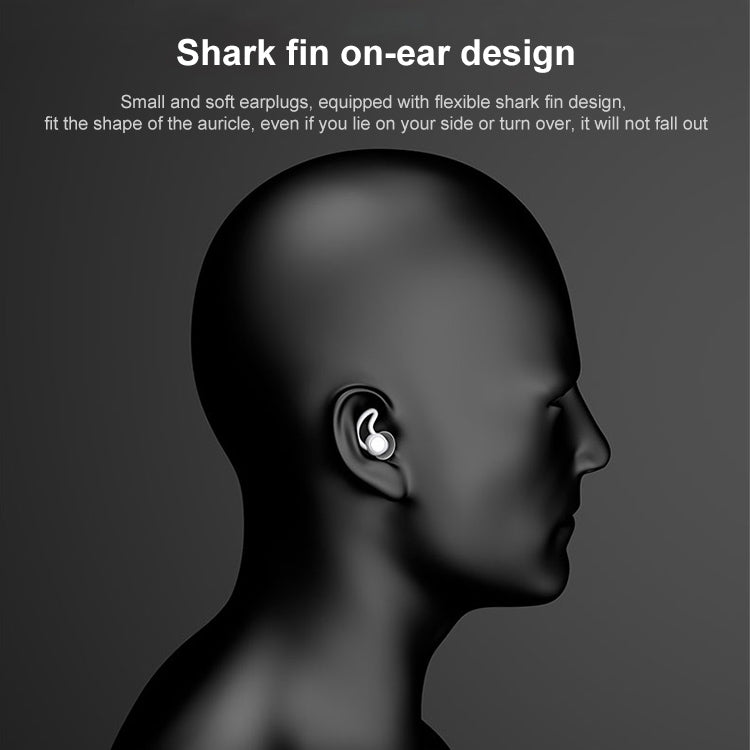 iMeBoBo A1 Shark Fin Version Tappi per le orecchie con riduzione del rumore per dormire in silicone nano, Two Layer, Three Layer