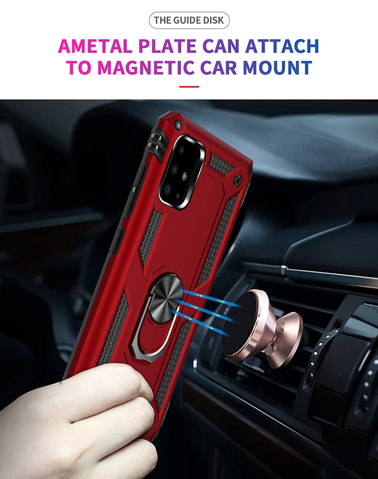 Custodia antiurto TPU PC con supporto per Galaxy A71
