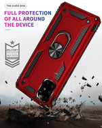 Custodia antiurto TPU PC con supporto per Galaxy A71