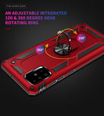 Custodia antiurto TPU PC con supporto per Galaxy A71