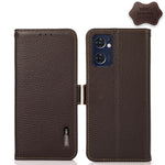KHAZNEH Custodia per telefono RFID in vera pelle Litchi magnetica laterale, For Nokia C20 Plus, For OPPO Realme 9i, For OPPO Reno7 5G / Find X5 Lite, For Xiaomi Redmi Note 11 Pro 5G / 4G Foreign Version, For Xiaomi Redmi Note 11 Pro 5G / 4G            ...