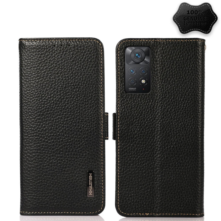 KHAZNEH Custodia per telefono RFID in vera pelle Litchi magnetica laterale, For Nokia C20 Plus, For OPPO Realme 9i, For OPPO Reno7 5G / Find X5 Lite, For Xiaomi Redmi Note 11 Pro 5G / 4G Foreign Version, For Xiaomi Redmi Note 11 Pro 5G / 4G            ...