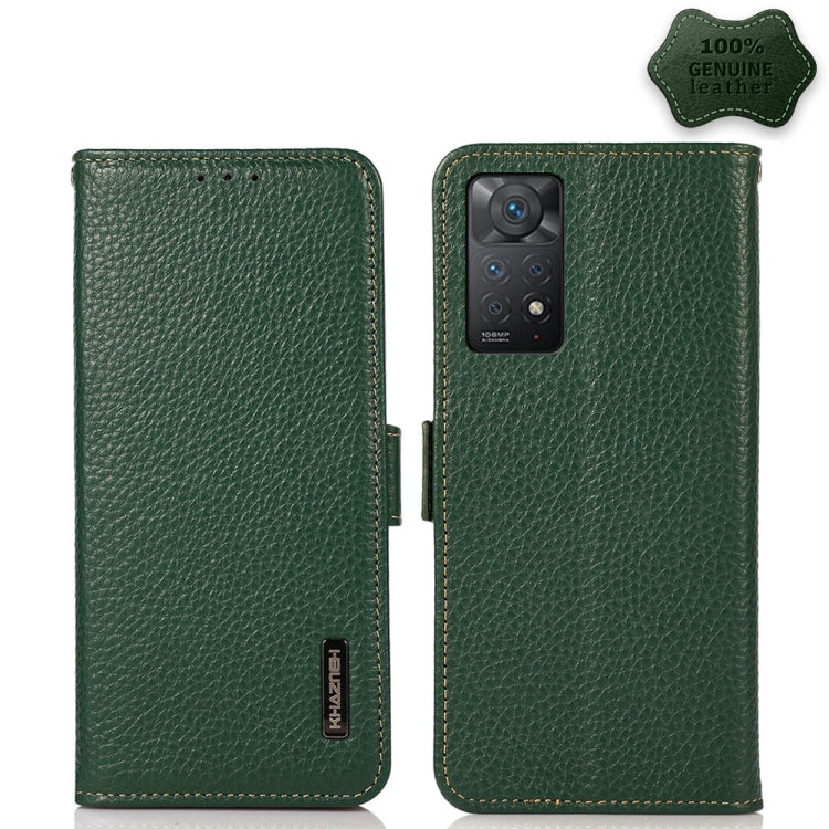 KHAZNEH Custodia per telefono RFID in vera pelle Litchi magnetica laterale, For Nokia C20 Plus, For OPPO Realme 9i, For OPPO Reno7 5G / Find X5 Lite, For Xiaomi Redmi Note 11 Pro 5G / 4G Foreign Version, For Xiaomi Redmi Note 11 Pro 5G / 4G            ...