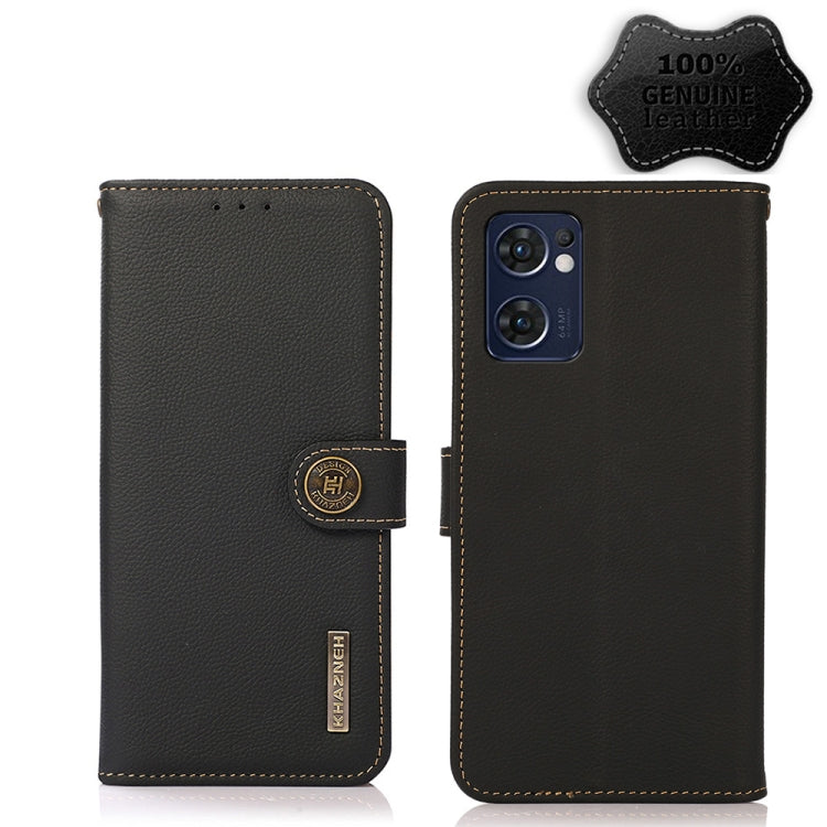 Custodia per telefono RFID KHAZNEH Custer in vera pelle, For Nokia C20 Plus, For OPPO Realme 9i, For OPPO Reno7 5G / Find X5 Lite, For Xiaomi Redmi Note 11 Pro 5G / 4G