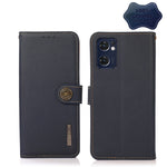 Custodia per telefono RFID KHAZNEH Custer in vera pelle, For Nokia C20 Plus, For OPPO Realme 9i, For OPPO Reno7 5G / Find X5 Lite, For Xiaomi Redmi Note 11 Pro 5G / 4G