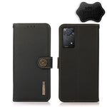 Custodia per telefono RFID KHAZNEH Custer in vera pelle, For Nokia C20 Plus, For OPPO Realme 9i, For OPPO Reno7 5G / Find X5 Lite, For Xiaomi Redmi Note 11 Pro 5G / 4G