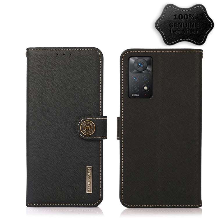 Custodia per telefono RFID KHAZNEH Custer in vera pelle, For Nokia C20 Plus, For OPPO Realme 9i, For OPPO Reno7 5G / Find X5 Lite, For Xiaomi Redmi Note 11 Pro 5G / 4G