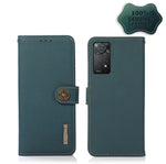Custodia per telefono RFID KHAZNEH Custer in vera pelle, For Nokia C20 Plus, For OPPO Realme 9i, For OPPO Reno7 5G / Find X5 Lite, For Xiaomi Redmi Note 11 Pro 5G / 4G