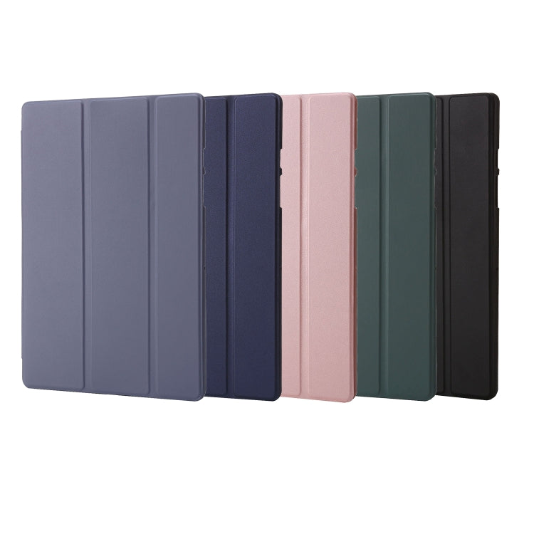 Custodia in pelle Flip orizzontale tripla in TPU, For Samsung Galaxy Tab A8 10.5 2021