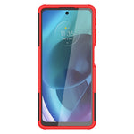 Gomma Texture TPU + Custodia per telefono PC con supporto, For Motorola Moto G51 5G, For Motorola Moto G71 5G, For Motorola Moto G31 / G41