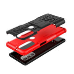 Gomma Texture TPU + Custodia per telefono PC con supporto, For Motorola Moto G51 5G, For Motorola Moto G71 5G, For Motorola Moto G31 / G41