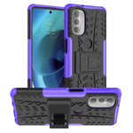 Gomma Texture TPU + Custodia per telefono PC con supporto, For Motorola Moto G51 5G, For Motorola Moto G71 5G, For Motorola Moto G31 / G41