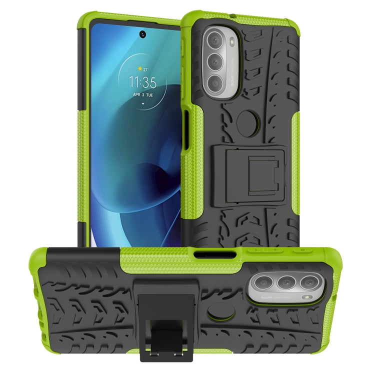Gomma Texture TPU + Custodia per telefono PC con supporto, For Motorola Moto G51 5G, For Motorola Moto G71 5G, For Motorola Moto G31 / G41