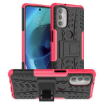 Gomma Texture TPU + Custodia per telefono PC con supporto, For Motorola Moto G51 5G, For Motorola Moto G71 5G, For Motorola Moto G31 / G41